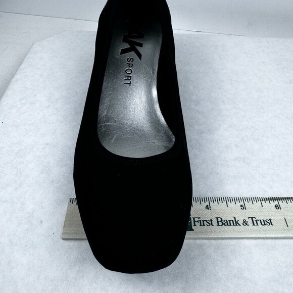 Anne Klein Sport Wisher Womens Black Textile Upper Slip On Wedge Pump Shoes 9M - Picture 9 of 11
